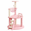 Albero Tiragraffi Rosa con Cuccia Acrilica