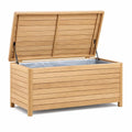 Baule in legno di teak per esterno con coperchio