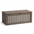 Cassapanca in Legno Composito Marrone con Coperchio Sollevabile