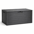Baule contenitore in plastica grigio 120x60x64 cm