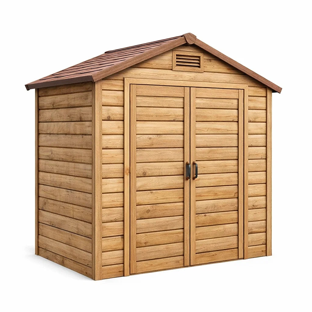 Capanno da Giardino in Legno, Marrone, 213x113x200 cm
