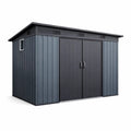 Capanno da Giardino in Acciaio con Doppie Porte 310x260x210 cm Antracite