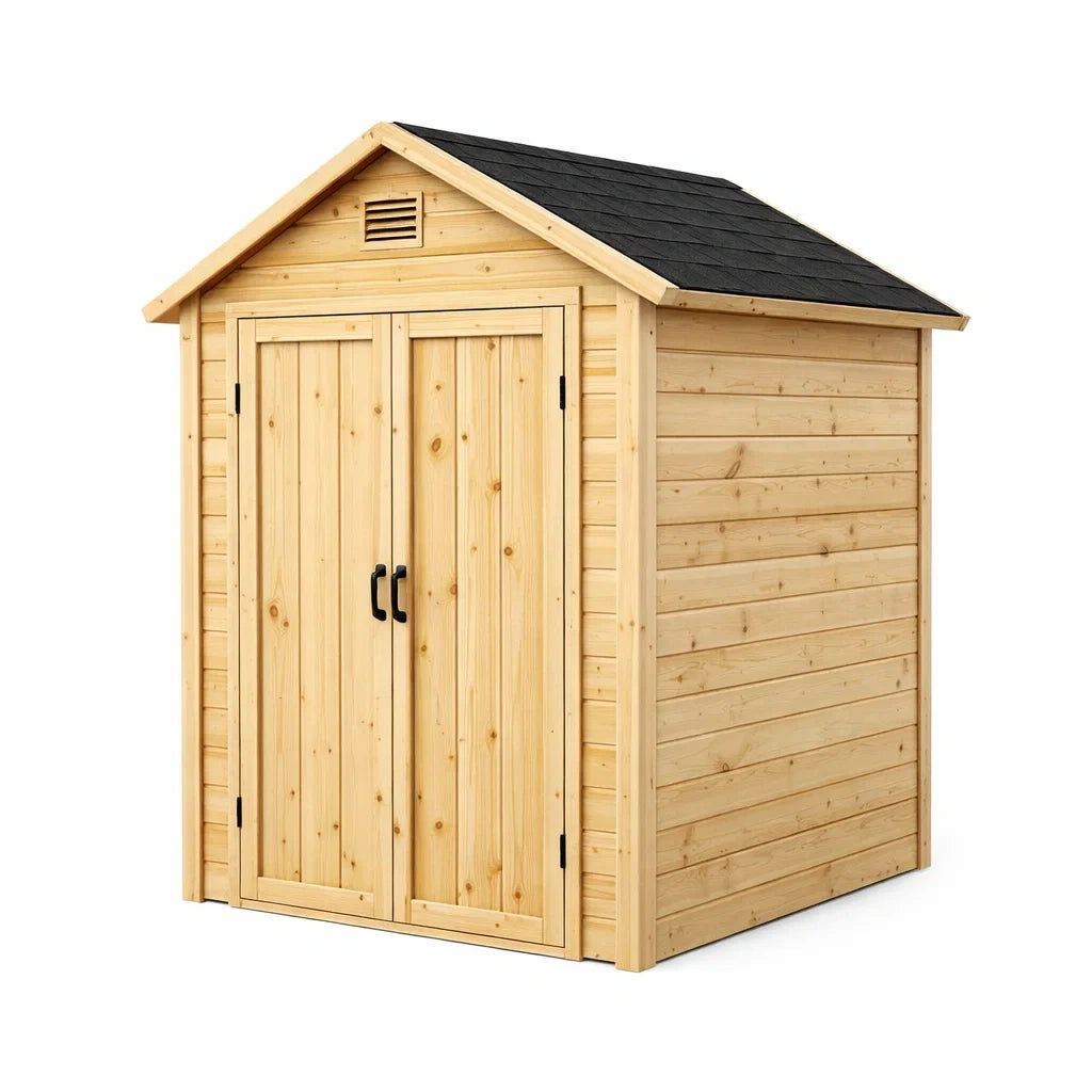 Capanno da Giardino in Legno di Abete con Tetto Resistente