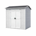 Capanno da Giardino in Resina Grigio 185x152x226 cm